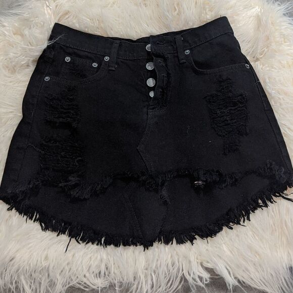 Carmar L/F Black Jean Button-up Shirt size 25 - Picture 3 of 5